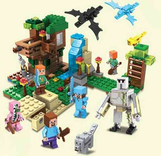 Конструткор Майнкрафт minecraft совместим Лего Lego шахта деревушка база. Харьков