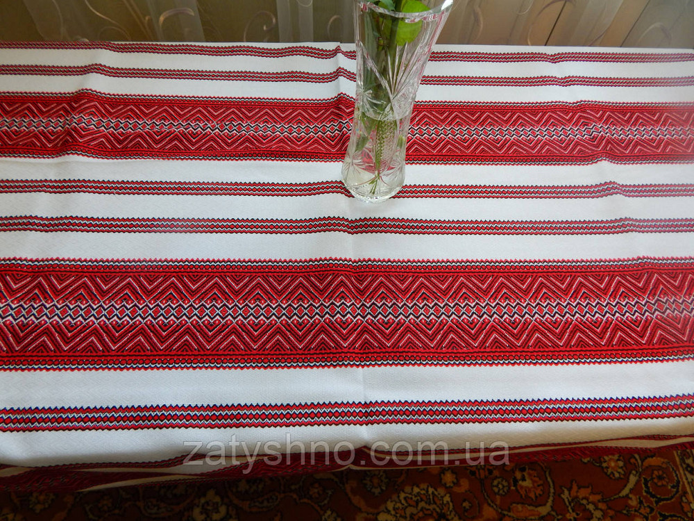 Скатертина з вишивкою червоною Київ - фото 7