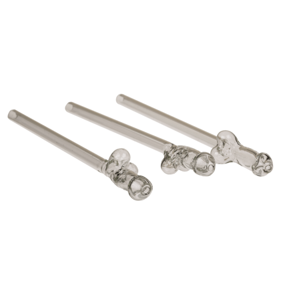 Стеклянные трубочки Glass Drinking Straw Willy (в наборі 4 трубочки та щіточка) Sex Aura Киев