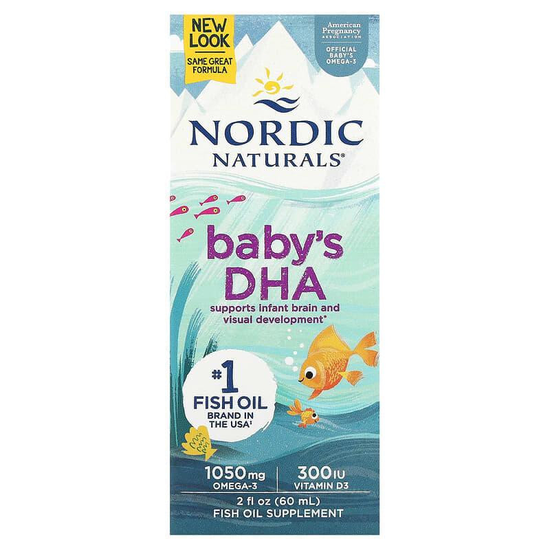 Nordic Naturals Baby’s DHA, жидкий рыбий жир с витамином D3, 60 мл Киев - изображение 2