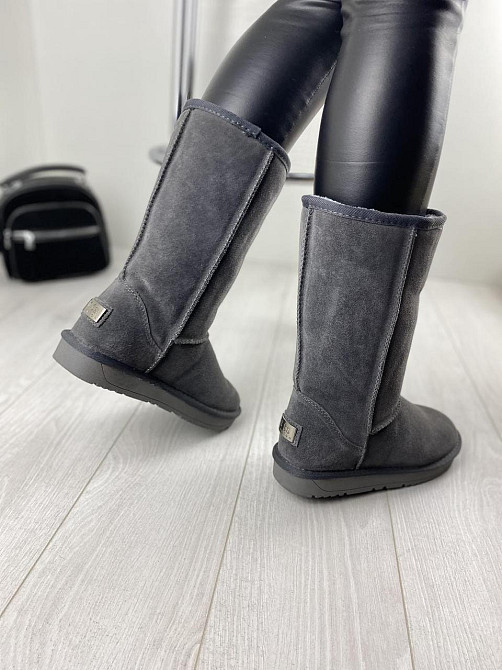 ITTS Угги женские ITTS серые натуральная замша высота 25 см (1764) Коломыя - изображение 2