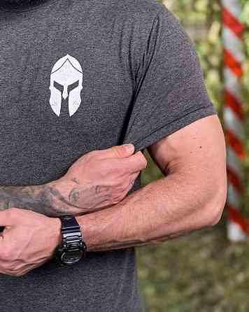 Бавовняна футболка Spartan grey ПП7691 Київ