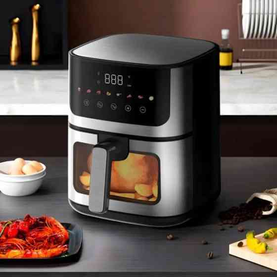 Аерогриль без жиру Rainberg, Мультипіч для смаження без олії, Аерофрітюрниця електрична для дому ZA-51 Івано-Франківськ