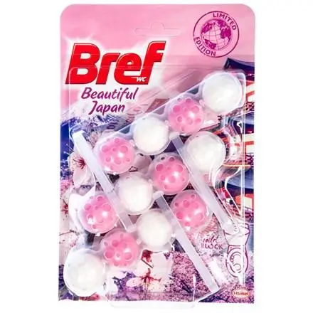 Гигиенические шарики для унитаза Bref power aktiv Beautiful Japan 3x50 г Львов - изображение 1