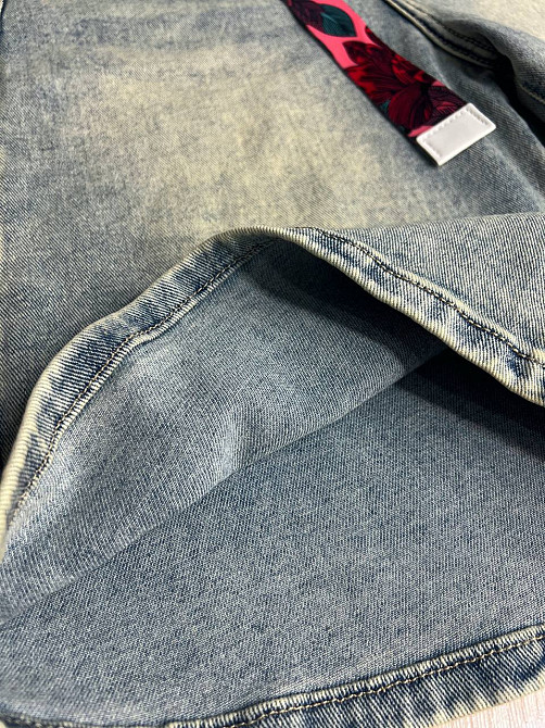 Шорти жіночі джинсові Liana 4-012 бермуди середня довжина з ременем блакитні, блакитний, 28, 28, 76 см, 103 см Київ - фото 4