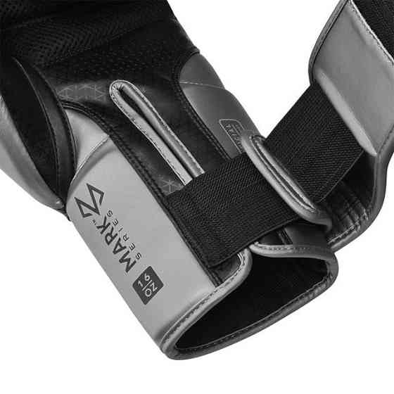 Боксерські рукавиці RDX MARK PRO SPARRING TRI LIRA 2 SILVER-14 унцій (капа в комплекті) Каменское