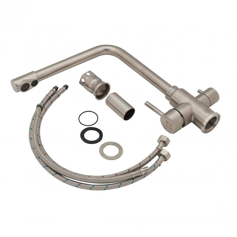 Смеситель для кухни Lidz Aria 020F1 с подключением для питьевой воды (k35) LDARI020F1NKS34941 Nickel Харьков - изображение 6