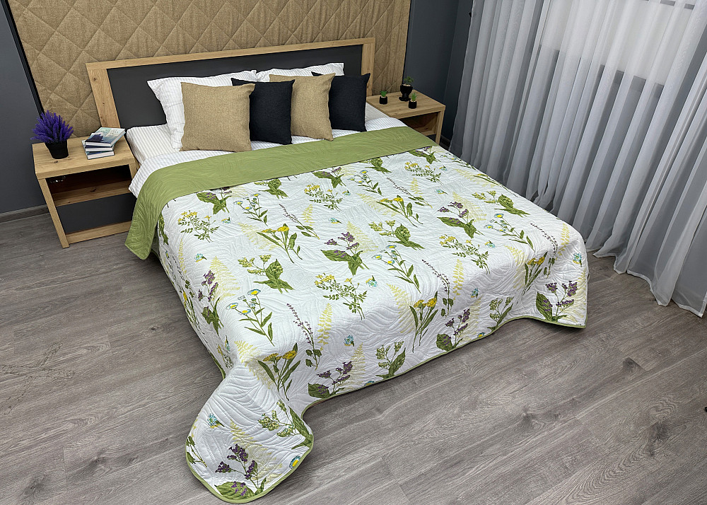 Покривало Decorator Spring Glade 210х215 см с разноцветным цветочным принтом (85-183) Київ - фото 4