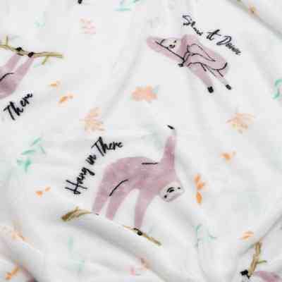 Плед Ardesto Flannel 100% полиэстер, ленивцы 160х200 см (ART0115PB) Винница