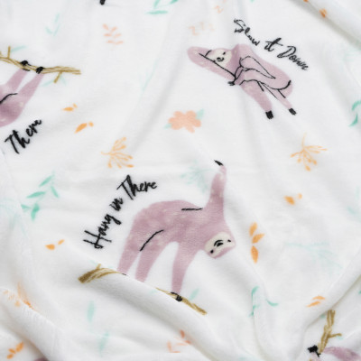 Плед Ardesto Flannel 100% полиэстер, ленивцы 160х200 см (ART0115PB) Винница - изображение 3