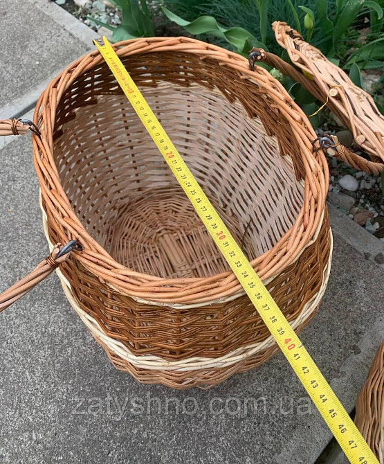 Корзина высокая плетеная для белья Киев - изображение 7