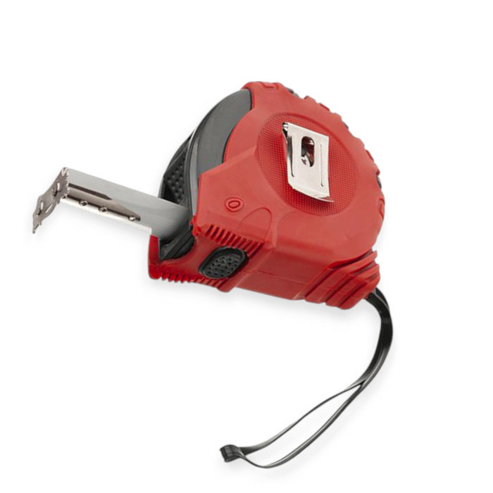 Рулетка 10м x 25мм магнит, обрезиненная, стопор полотна 3 положен. 