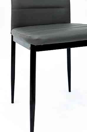 Стілець Ріо, чорний/ шкірзам сірий Київ