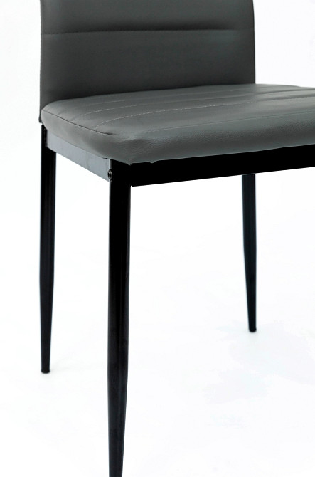 Стілець Ріо, чорний/ шкірзам сірий Київ - фото 6