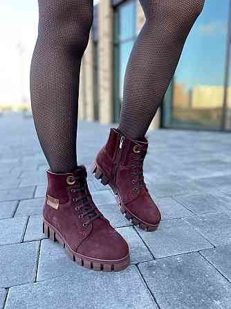 Stepter Черевики жіночі STEPTER 6747 бордові (зима, нубук-дубленка натуральна) (2219) 38 Коломия