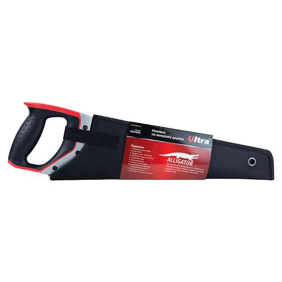 Ножівка для мокрого дерева з тефлоновим покриттям 400 мм 7TPI Aligator + чохол ULTRA (4401642) Київ