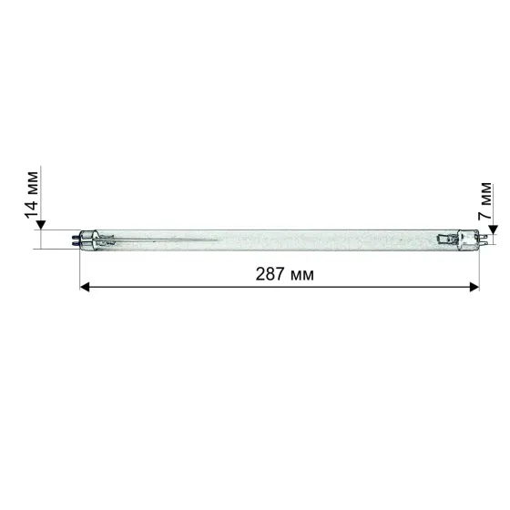 Змінна ультрафіолетова лампа для стерилізатора 30 см, GERMIX 8 Вт Київ