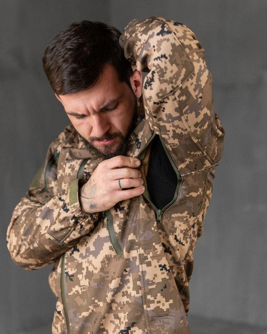 Тактическая куртка софтшел Kord  second generation pixel ВТ7803 Одесса - изображение 10