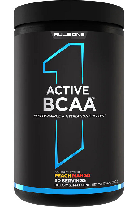 Комплекс аминокислот Rule One Active BCAA 390 г, Peach Mango Луцк - изображение 1