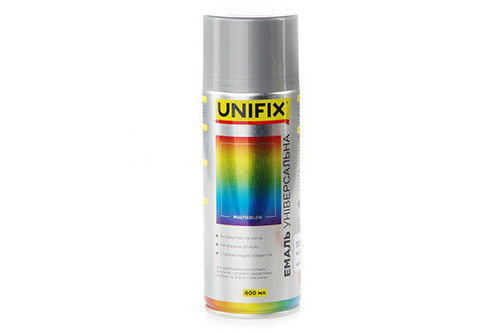 Емаль акрилова універсальна RAL 9006 Срібло гл., 400 мл UNIFIX Рівне - фото 1