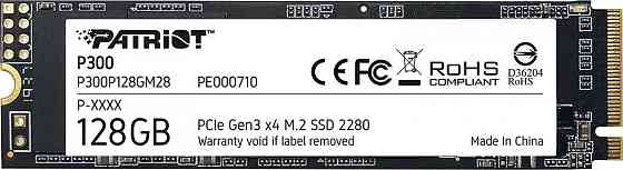SSD диск накопичувач M.2 Patriot P300 128GB NVMe 2280 PCIe 3.0 3D TLC P300P128GM28 Одеса
