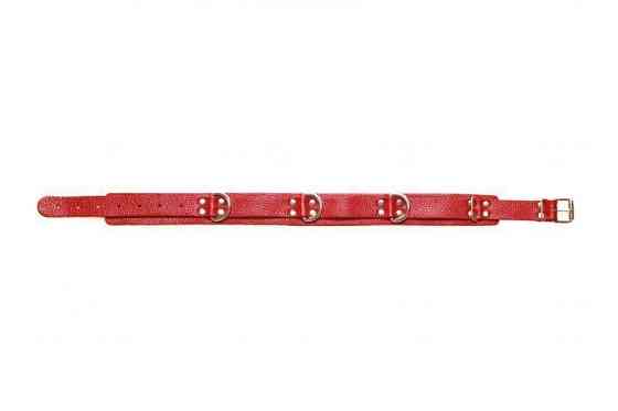 Нашийник Slave leather collar, Red Sex Aura Київ