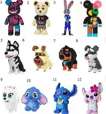 Блочний конструктор Bearbrick Арт-игрушка Ведмедик Magic Blocks Мишка. Харків