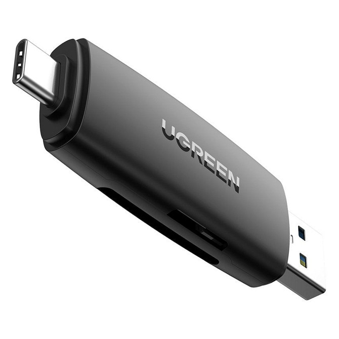 Кардрідер 2- в-1 TF/SD Ugreen CM304 80191 USB & USB-C (Чорний) Миколаїв - фото 2
