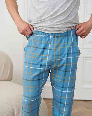 Чоловіча піжама зі штанами в карту — Energy Tom John 93463 XXL Київ