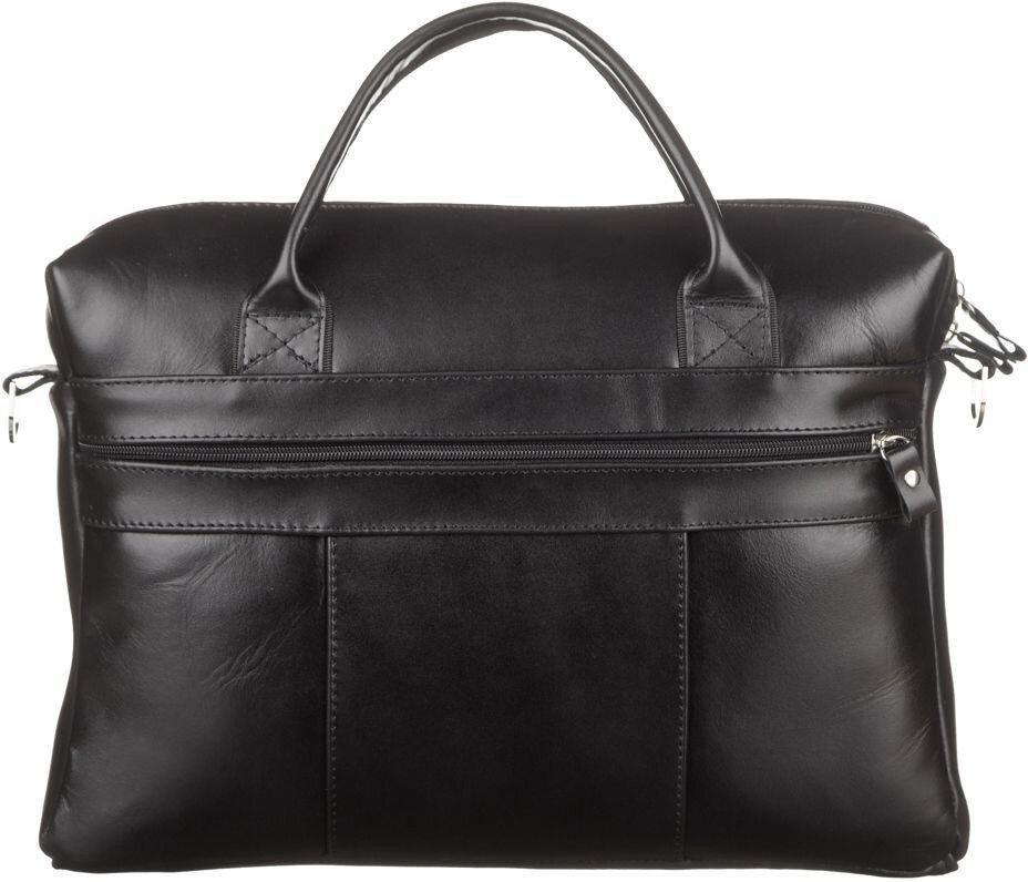 Сумка мужская из кожи Черная (SHVIGEL) Киев - изображение 7