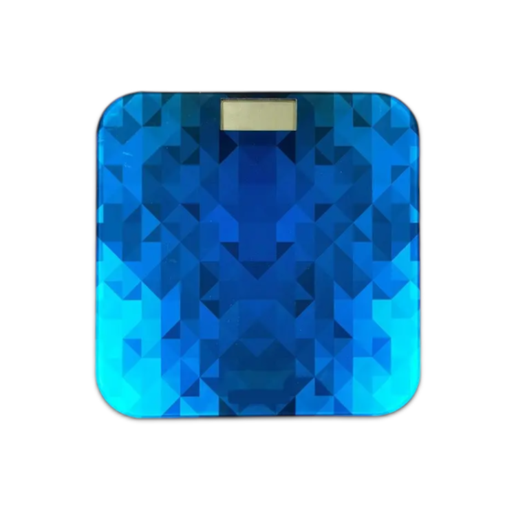 Весы напольные для измерения массы тела, со стеклянной пластиной AD-30-Blue, весы в синем цвете Каменец-Подольский - изображение 2