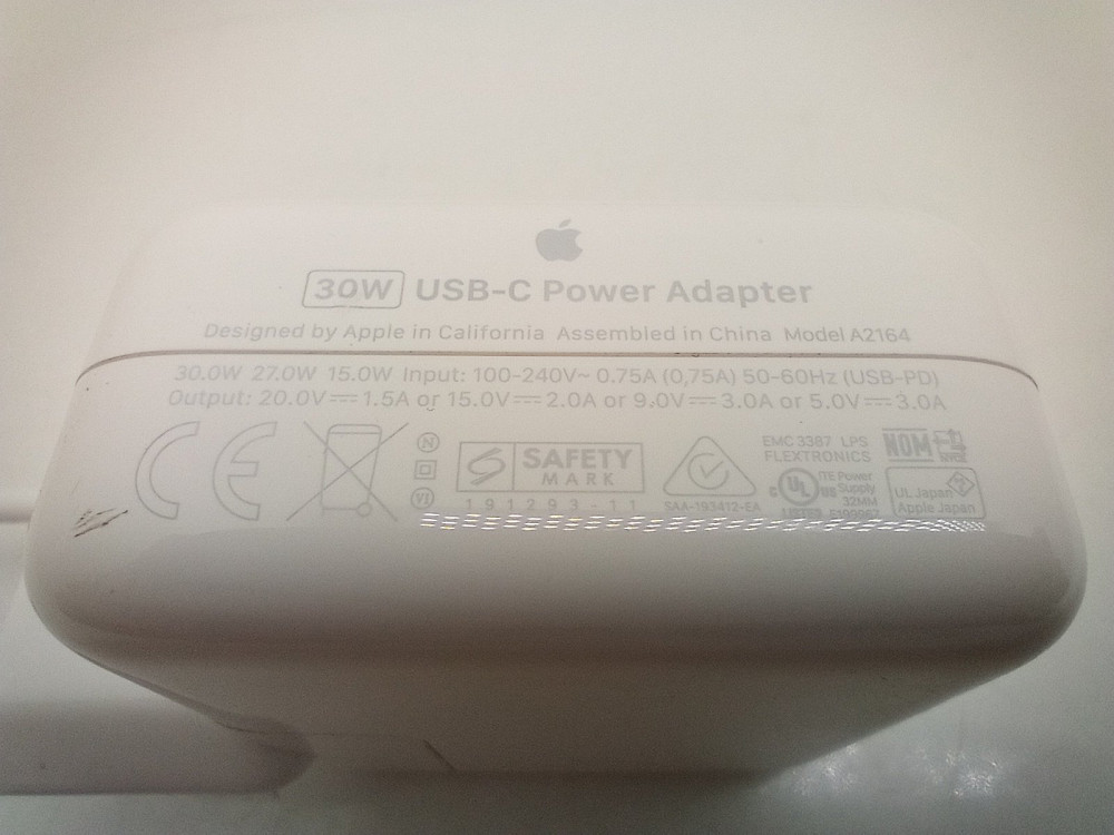 Адаптер живлення Apple оригінал Type-C 30W A2164 (товар вживаний) Луцк - изображение 5