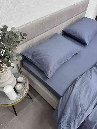 Ecotton Комплект постільної білизни Ecotton Євро 210х220 см однотонний світло-синій Sling Lake Коломия