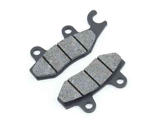 Колодки тормозные (диск) 4T GY6 50-150 (RACE/STORM, ухо в право, черные) арт.K-5084 ТМ ZUNA Киев