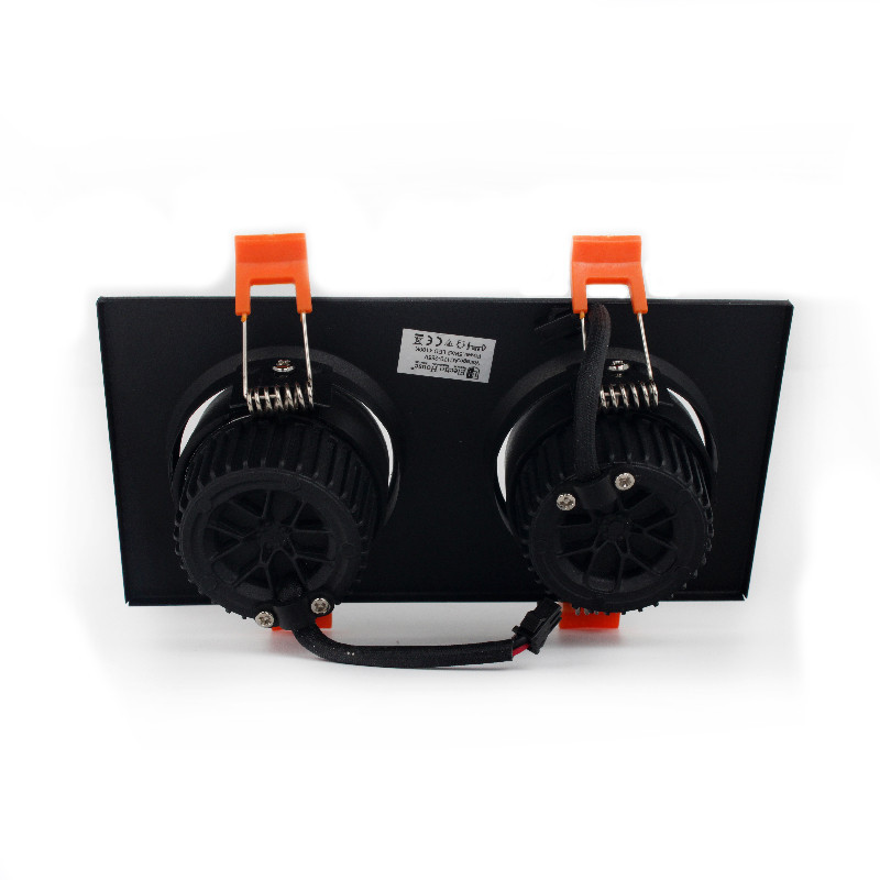 LED Светильник потолочный двойной 5Wx2 4100К поворотный черный Киев - изображение 3