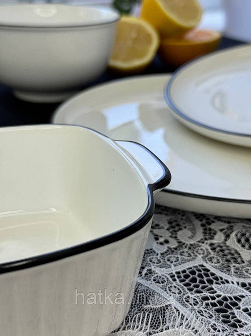 Тарілка "Вінтажний" 20*2 см кераміка для дому та ресторанів Київ - фото 3