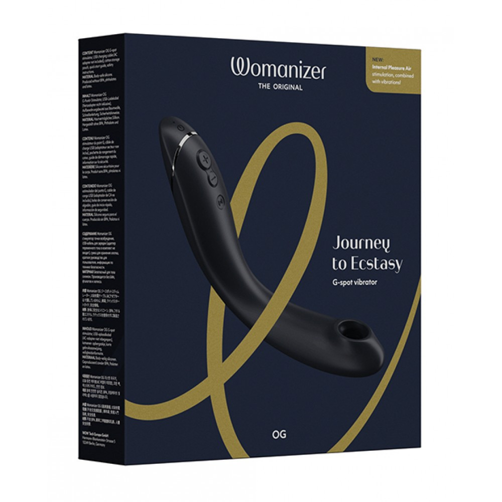 Вибратор для точки G c вакуумной стимуляцией Womanizer OG Slate Sex Aura Киев - изображение 7