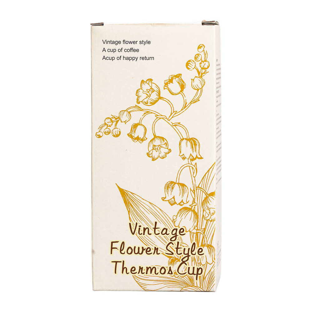 Термокружка Flower Style с ремешком 500 мл розовая HP-14-52P Киев - изображение 4