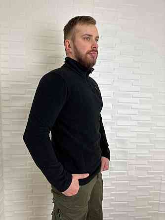 Тактична чоловіча флісова кофта реглан Bikatex Чорний, S Київ