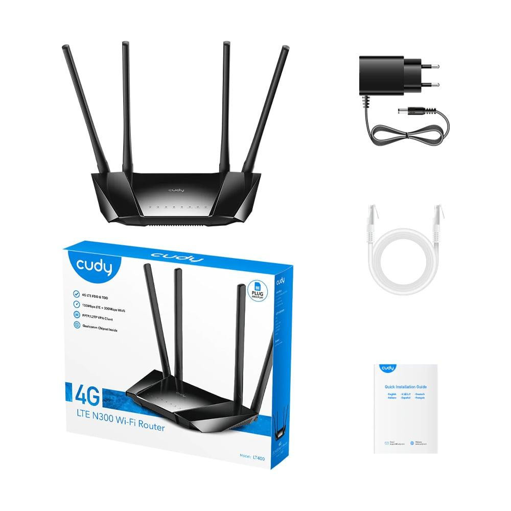 LTE-маршрутизатор Cudy LT400 WiFi Mesh 4G CAT4 N300 Киев - изображение 5