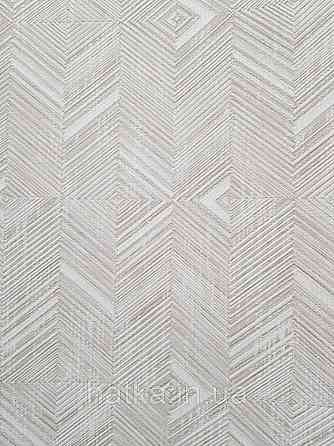 Обои виниловые на флизелине AdaWall Beta1.06х10  геометрия полосы фигуры белые серебристые 3д 1107-1 Киев