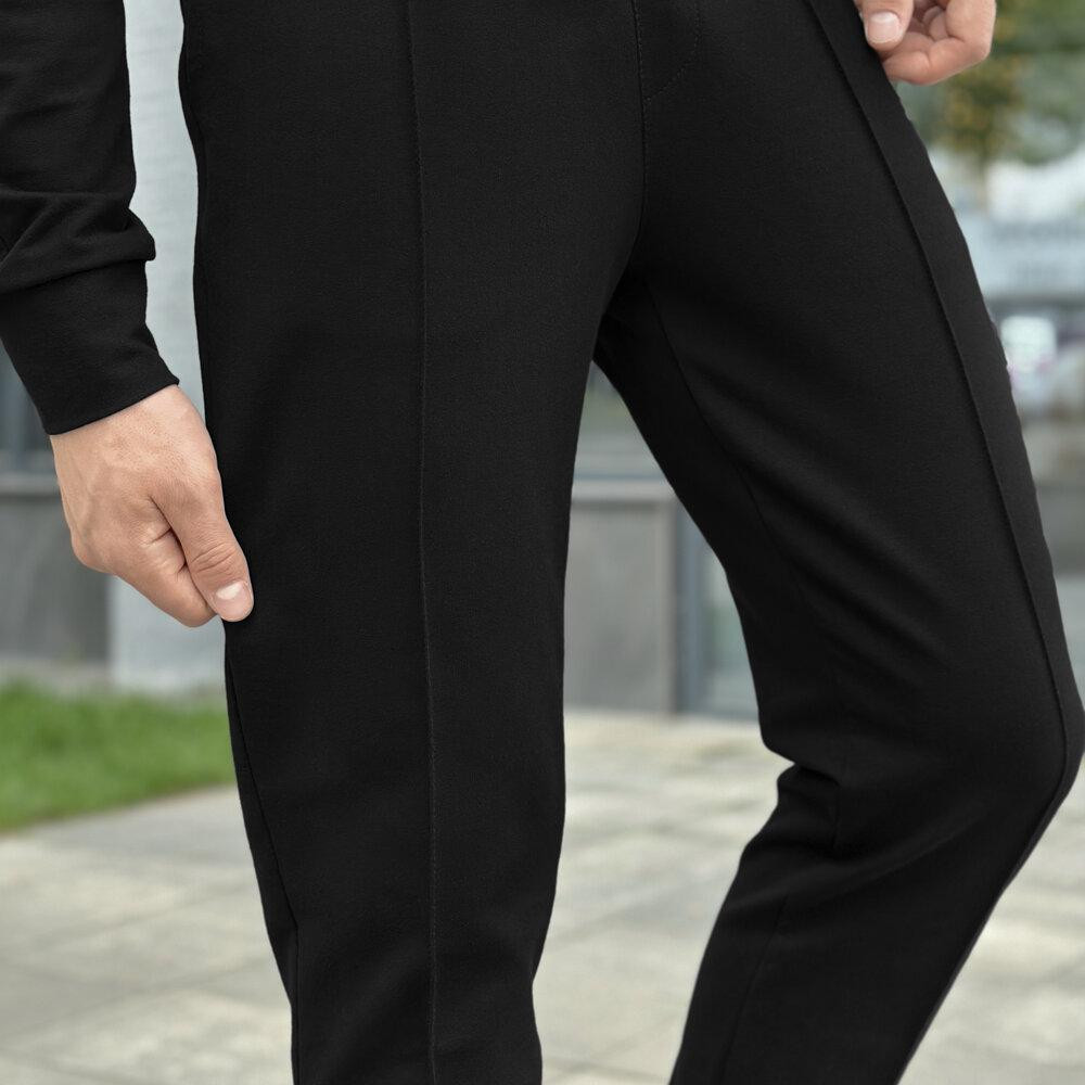 Чорний спортивний чоловічий костюм Pobedov Alpha. Комплект штани і кофта Київ - фото 3