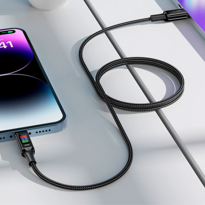 Дата кабель USB-C to USB-C 1.2m 100W with display C7-03 Acefast (6974316282778) Винница - изображение 7
