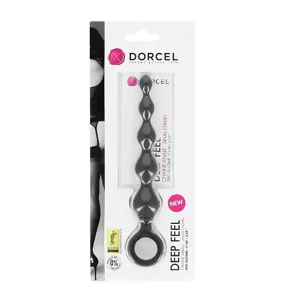 Анальная цепочка Dorcel Deep Feel, силикон, макс. диаметр 2,5см, упругая Львов - изображение 2