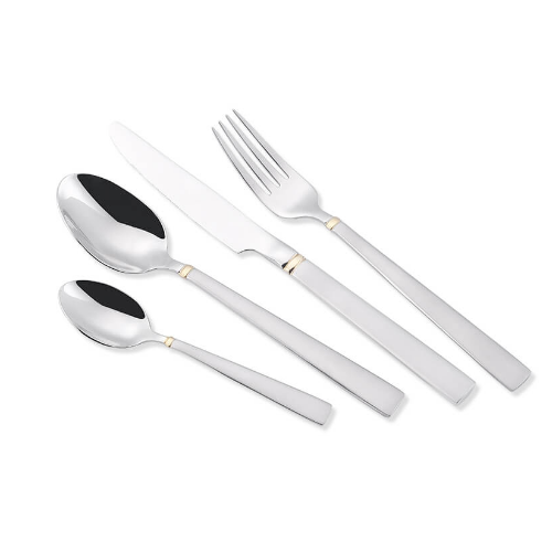 Набір столових приборів 24 предмети золота вставка MR-1517G-24 Maestro Житомир