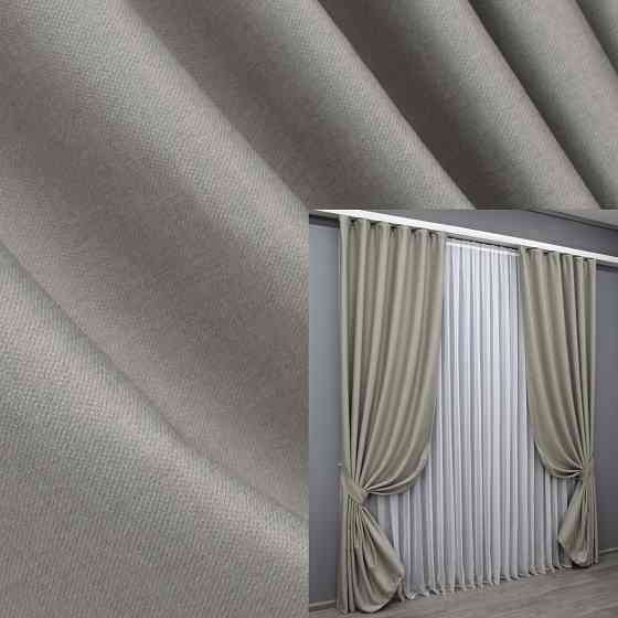 Комплект готовых штор VR-Textil Шенил однотонный № 1590ш Тауп 150х270 см 2 шт (33-0470) Киев