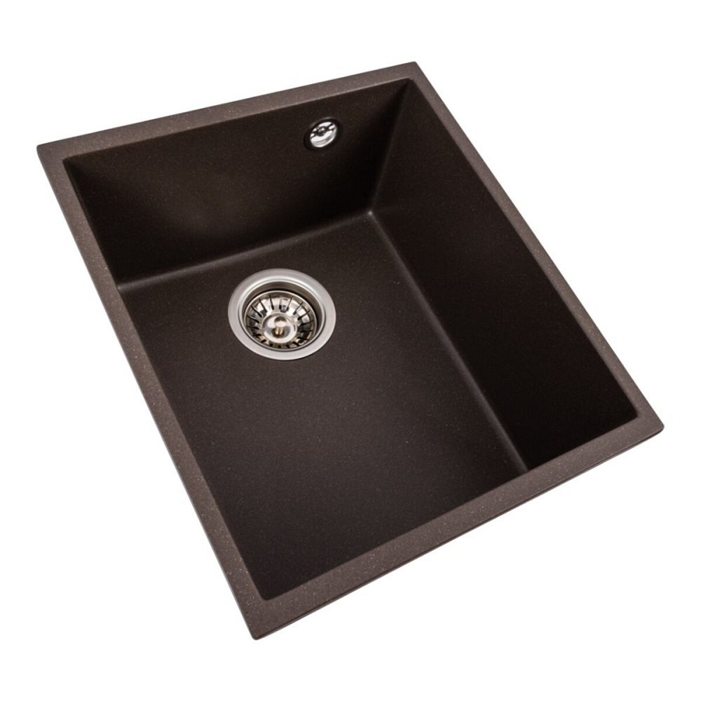 Гранітна мийка для кухні VALESO ROXY 3744 матова Темна скеля Коломия - фото 2