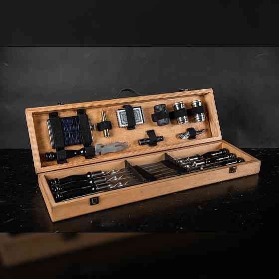 Шампури подарункові набір бокс для пікніка гриля та барбекю Оригінальні Віп подарунки на день народження татові, хлопцю, Тернопіль