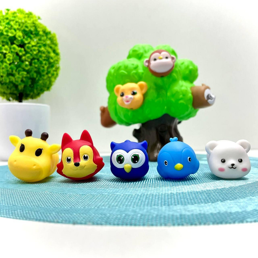 Сортер дерево з тваринами 10 в 1 гра з цифрами фігурки диких тварин (207) Чернигов - изображение 2