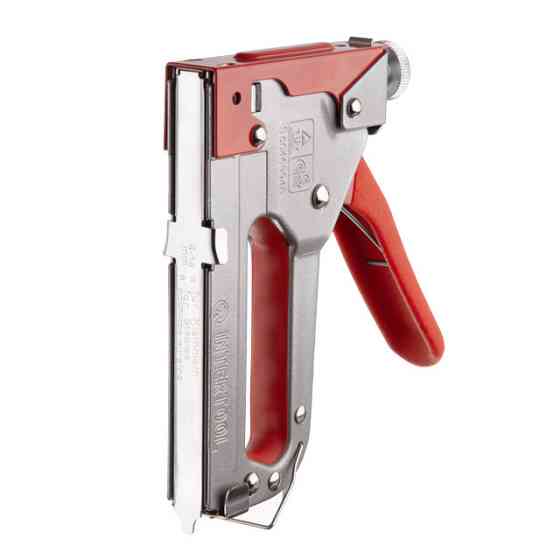 Степлер строительный, под скобу 11,3×0,7×4-14 мм, прорезиненная рукоятка INTERTOOL RT-0102 Киев